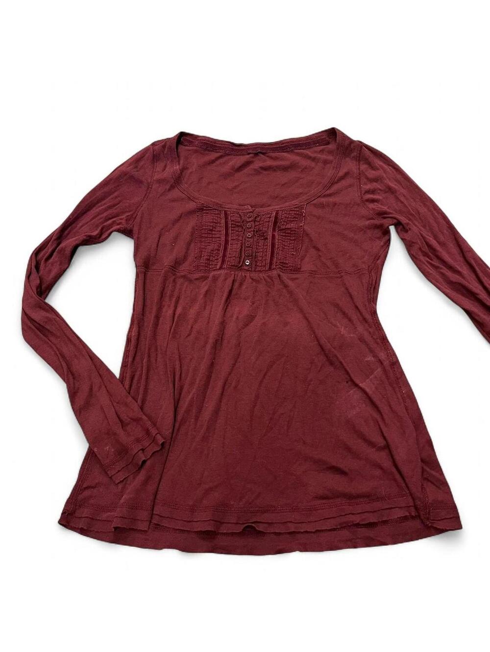 y2k Aeropostale baby doll henley long sleeve